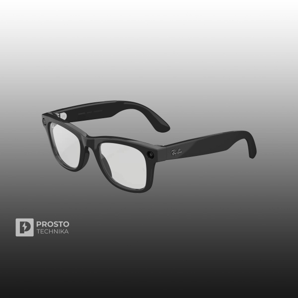 Ray-Ban Wayfarer (Gen 2) Глянцевый Чёрный с Прозрачно-Графитовыми-Зелёными Линзами (Transitions Graph Green)